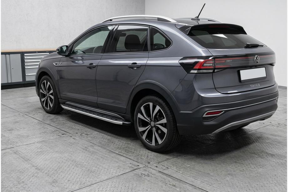 Volkswagen Taigo 2020- гг. Боковые Подножки Fullmond (2 шт., Алюминий) Image