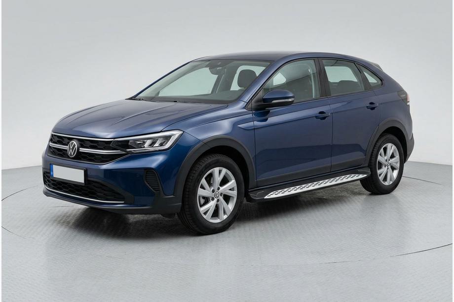 Volkswagen Taigo 2020- гг. Боковые Подножки Shining V1 (2 шт., Алюминий) Image