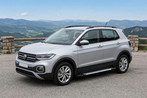 Volkswagen T-Cross 2019- гг. Боковые Подножки Line (2 шт., Алюминий) фото 1
