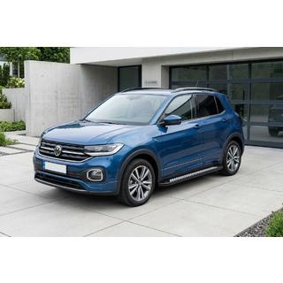 Боковые Подножки Vision New Black (2 шт., Алюминий) Volkswagen T-Cross 2019- гг. фото 1