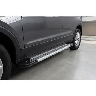 Боковые Подножки Vision New Grey (2 шт., Алюминий) Volkswagen T-Cross 2019- гг. фото 1