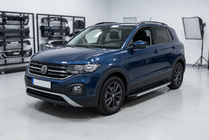 Volkswagen T-Cross 2019- гг. Боковые Подножки Maya V1 (2 шт., Алюминий) фото 1