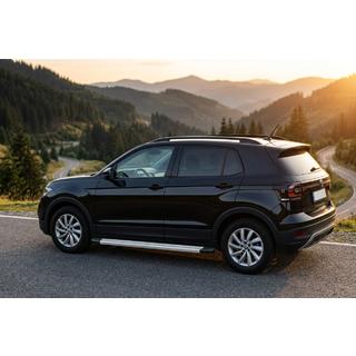 Боковые Подножки Maya V2 (2 шт., Алюминий) Volkswagen T-Cross 2019- гг. фото 1
