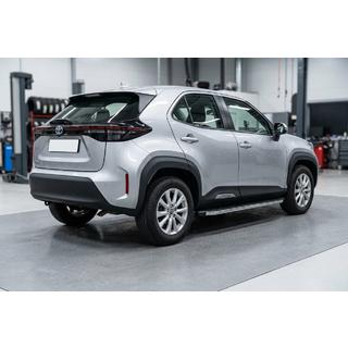 Боковые Подножки BlackLine (2 шт., Алюминий) Toyota Yaris/Yaris Cross (XP210) 2020- гг. фото 1