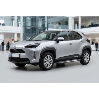 Боковые Подножки Sunrise (2 шт., Алюминий) Toyota Yaris/Yaris Cross (XP210) 2020- гг. фото 1