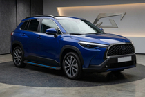 Toyota Corolla Cross 2020- гг. Боковые Подножки Maya Blue (2 шт., Алюминий) фото 1