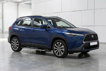 Toyota Corolla Cross 2020- гг. Боковые Подножки Bosphore Grey (2 шт., Алюминий) фото 1