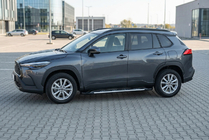 Toyota Corolla Cross 2020- гг. Боковые Подножки Sunrise (2 шт., Алюминий) фото 1