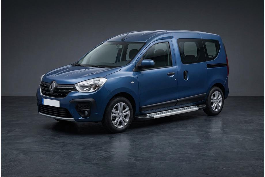Renault Kangoo/Express 2021- гг. Боковые Подножки New Vision Grey (2 шт., Алюминий) Renault Kangoo 2021↗ гг. Image