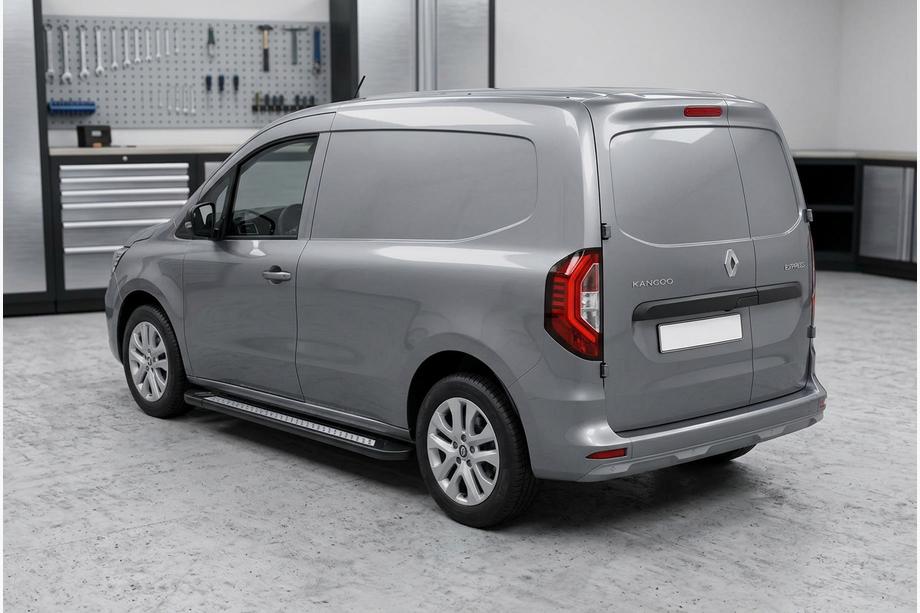 Renault Kangoo/Express 2021- гг. Боковые пороги New Vision Black (2 шт., алюминий) Renault Express с 2021 года Image