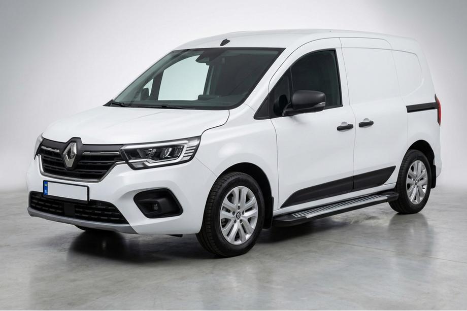 Renault Kangoo/Express 2021- гг. Боковые Подножки Line (2 шт., Алюминий) Image