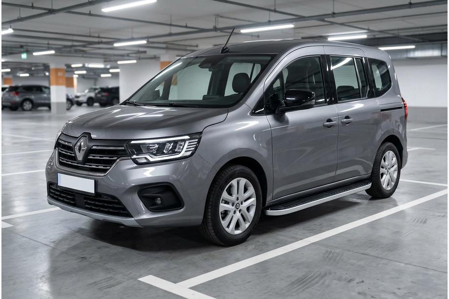 Renault Kangoo/Express 2021- гг. Боковые Подножки Tayga Grey (2 шт., Алюминий) Renault Express с 2021 года Image