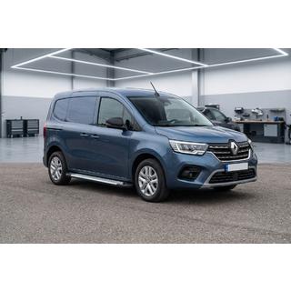 Боковые пороги Allmond Grey (2 шт., алюминий) Renault Kangoo/Express 2021- гг. фото 1