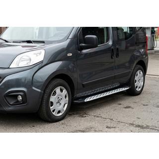 Боковые Подножки Shining V1 (2 шт., Алюминий) Citroen Nemo 2007-2017 гг. фото 1