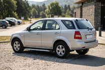 Kia Sorento I BL 2002-2009 гг. Боковые Подножки Shining V1 (2 шт., Алюминий) фото 1