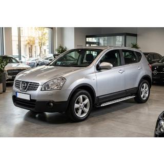 Боковые Подножки Shining V1 (2 шт., Алюминий) Nissan Qashqai 2007-2010 гг. фото 1