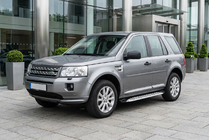 Land Rover Freelander II 2006–2014 гг. Боковые Подножки Shining V1 (2 шт., Алюминий) фото 1