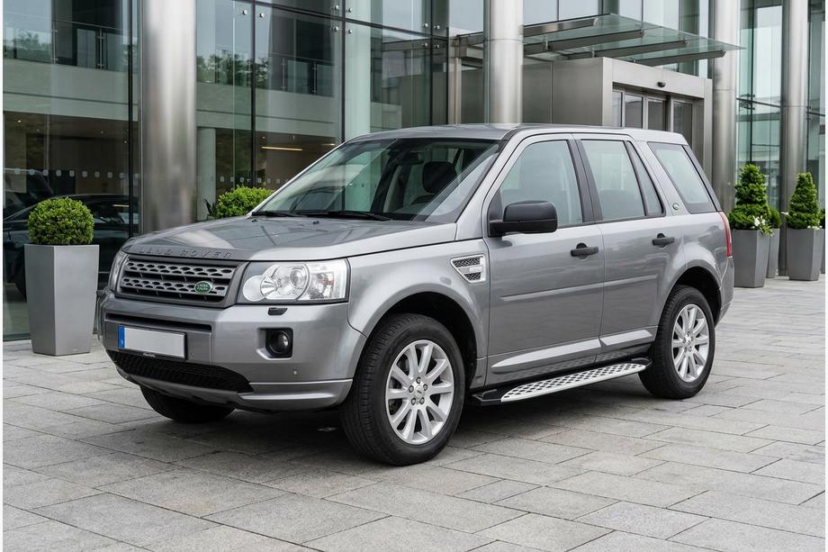 Land Rover Freelander II 2006–2014 гг. Боковые Подножки Shining V1 (2 шт., Алюминий) Image