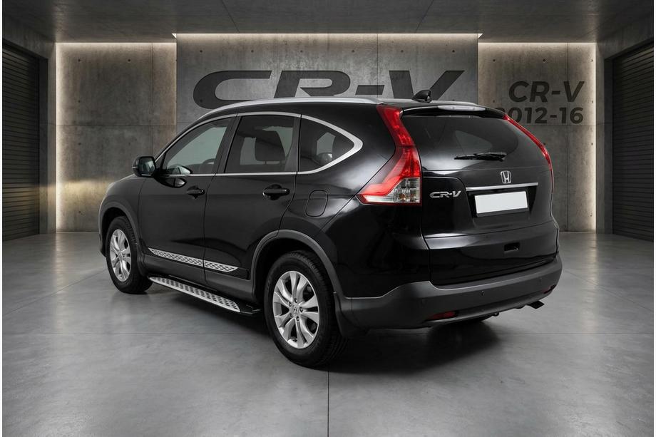 Honda CRV 2012-2016 гг. Боковые Подножки Shining V1 (2 шт., Алюминий) Image