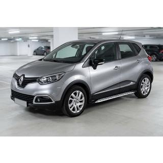 Боковые Подножки Shining V1 (2 шт., Алюминий) Renault Captur 2013-2019 гг. фото 1