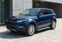 Range Rover Evoque 2012-2018 гг. Боковые Подножки Shining V1 (2 шт., Алюминий) фото 1