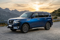Nissan Patrol Y62 2010-2024 гг. Боковые Подножки Shining V1 (2 шт., Алюминий) фото 1