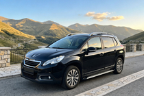 Peugeot 2008 2013-2019 гг. Боковые Подножки Shining V1 (2 шт., Алюминий) фото 1