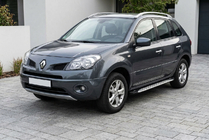 Renault Koleos 2008-2016 гг. Боковые Подножки Shining V1 (2 шт., Алюминий) фото 1