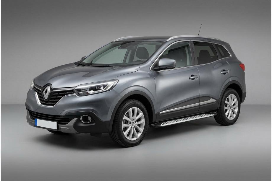 Renault Kadjar 2015-2022 гг. Боковые Подножки Shining V1 (2 шт., Алюминий) Image