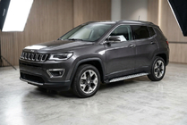 Jeep Compass 2016- гг. Боковые Подножки Shining V1 (2 шт., Алюминий) фото 1