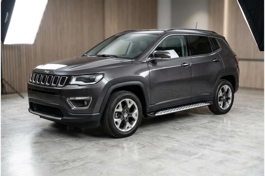Jeep Compass 2016- гг. Боковые Подножки Shining V1 (2 шт., Алюминий) Image