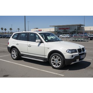 Боковые Подножки Shining V1 (2 шт., Алюминий) BMW X3 E83 2003-2010 гг. фото 1