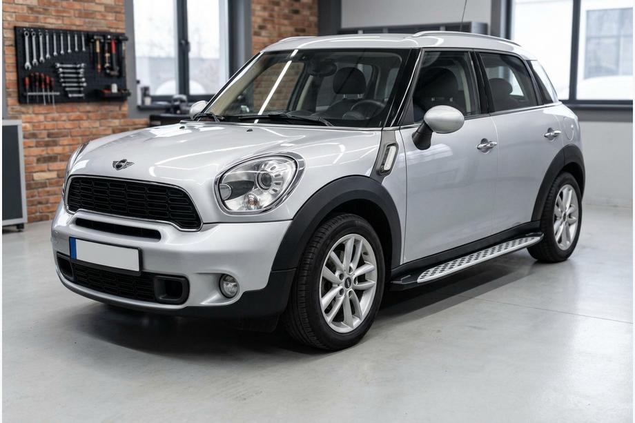 Mini Countryman R60 2010-2017 гг. Боковые Подножки Shining V1 (2 шт., Алюминий) Фото 1