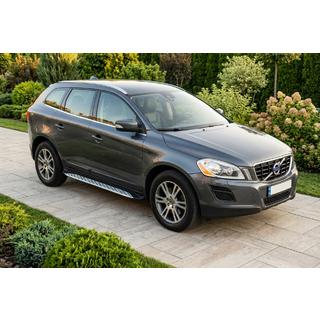 Боковые Подножки Shining V1 (2 шт., Алюминий) Volvo XC60 2009-2017 гг. фото 1