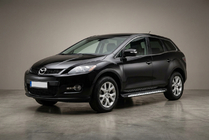 Mazda CX-7 2006-2012 гг. Боковые Подножки Shining V1 (2 шт., Алюминий) фото 1