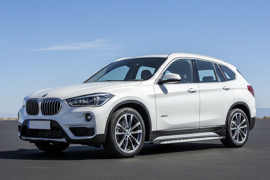 BMW X1 F48 2015-2022 гг. Боковые Подножки Shining V1 (2 шт., Алюминий) Фото 1