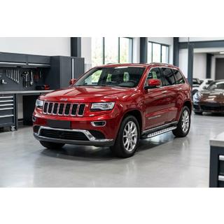Боковые Подножки Shining V1 (2 шт., Алюминий) Jeep Grand Cherokee WK2 2010-2021 гг. фото 1