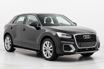 Audi Q2 2016- гг. Боковые Подножки Shining V1 (2 шт., Алюминий) фото 1