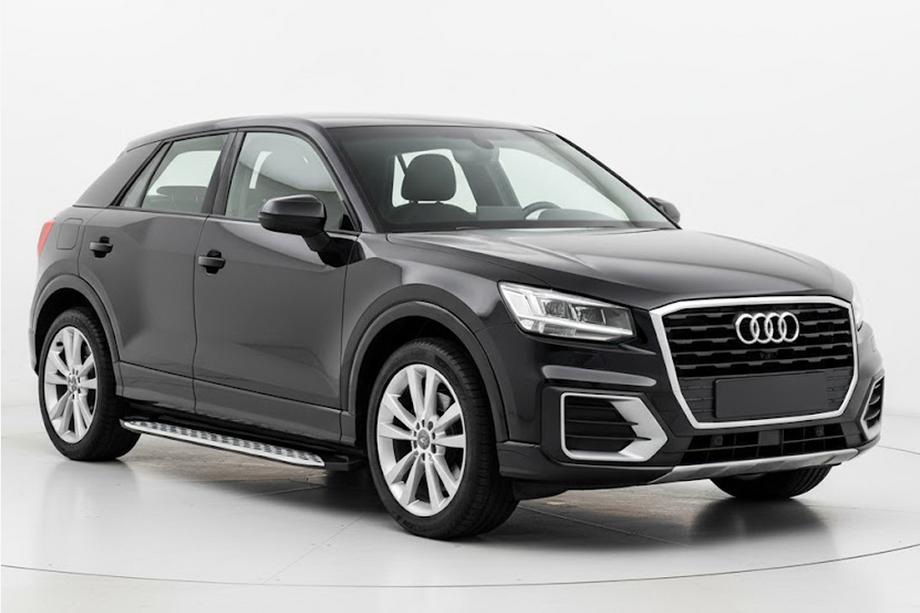 Audi Q2 2016- гг. Боковые Подножки Shining V1 (2 шт., Алюминий) Image