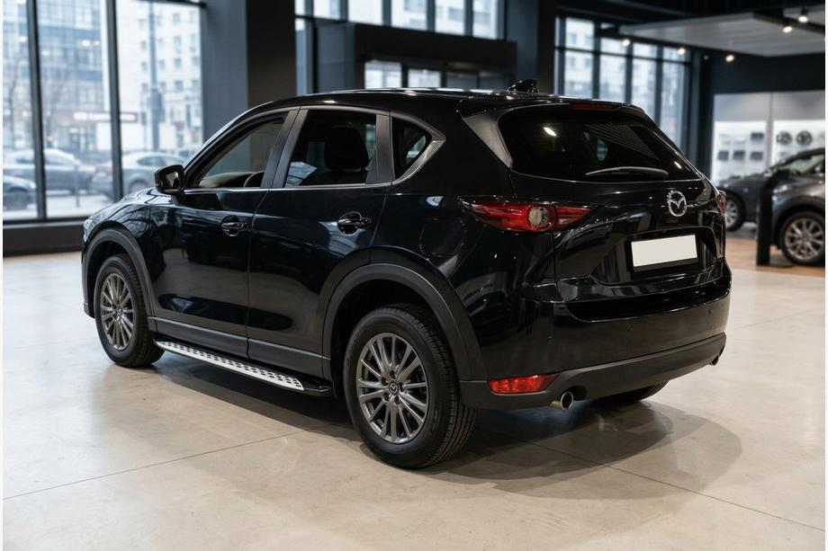Mazda CX-5 2017–2025 гг. Боковые Подножки Shining V1 (2 шт., Алюминий) Image