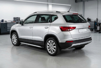 Seat Ateca 2016- гг. Боковые Подножки Shining V1 (2 шт., Алюминий) фото 1