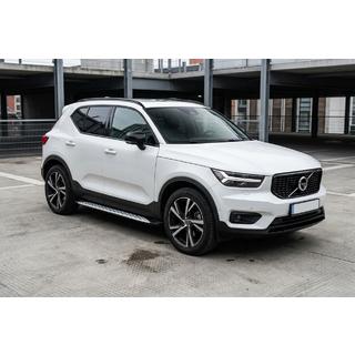 Боковые Подножки Shining V1 (2 шт., Алюминий) Volvo XC40 2018- гг. фото 1