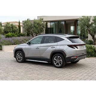 Боковые Подножки Shining V1 (2 шт., Алюминий) Hyundai Tucson NX4 2021- гг. фото 1