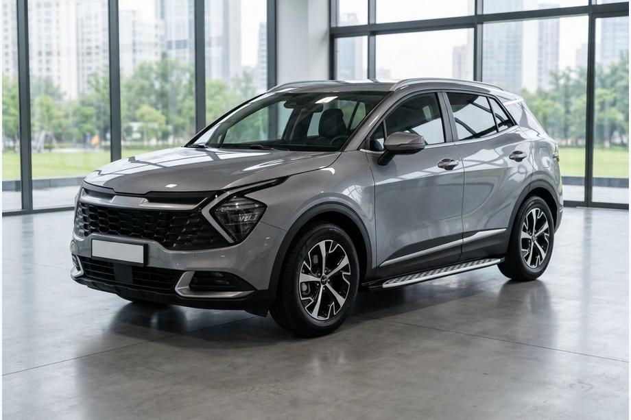 Kia Sportage 2021- гг. Боковые Подножки Shining V1 (2 шт., Алюминий) Фото 1