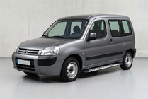 Citroen Berlingo 1996-2008 гг. Боковые Подножки Shining V1 (2 шт., Алюминий) фото 1