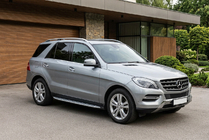 Mercedes GLE/ML class W166 2011-2018 гг. Боковые Подножки Shining V1 (2 шт., Алюминий) фото 1