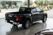 Toyota Hilux 2015- гг. Боковые Подножки Shining V1 (2 шт., Алюминий) фото 1