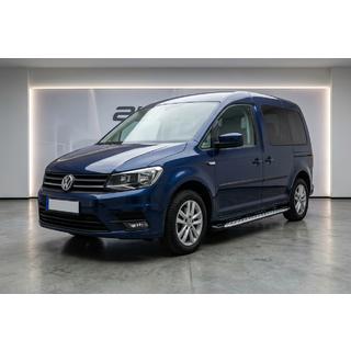 Боковые Подножки Shining V1 (2 шт., Алюминий) Volkswagen Caddy 2015-2020 гг. фото 1