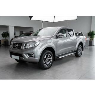 Боковые Подножки Shining V1 (2 шт., Алюминий) Nissan Navara/NP300 2016- гг. фото 1