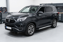 SsangYong Rexton II 2017- гг. Боковые Подножки Shining V1 (2 шт., Алюминий) фото 1